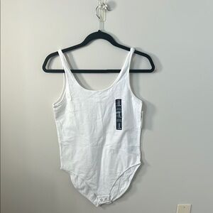 White Sleeveless Bodysuit